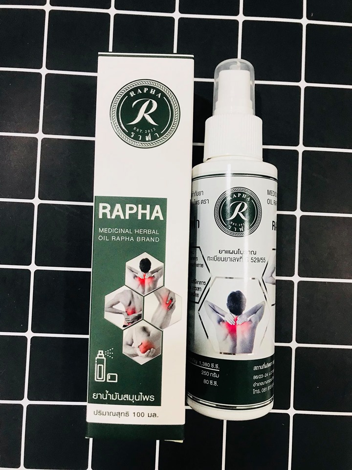 [HCM]DẦU THẢO DƯỢC RAPHA THÁI LAN 100ml (giảm đau nhức cơ-xương-khớp)