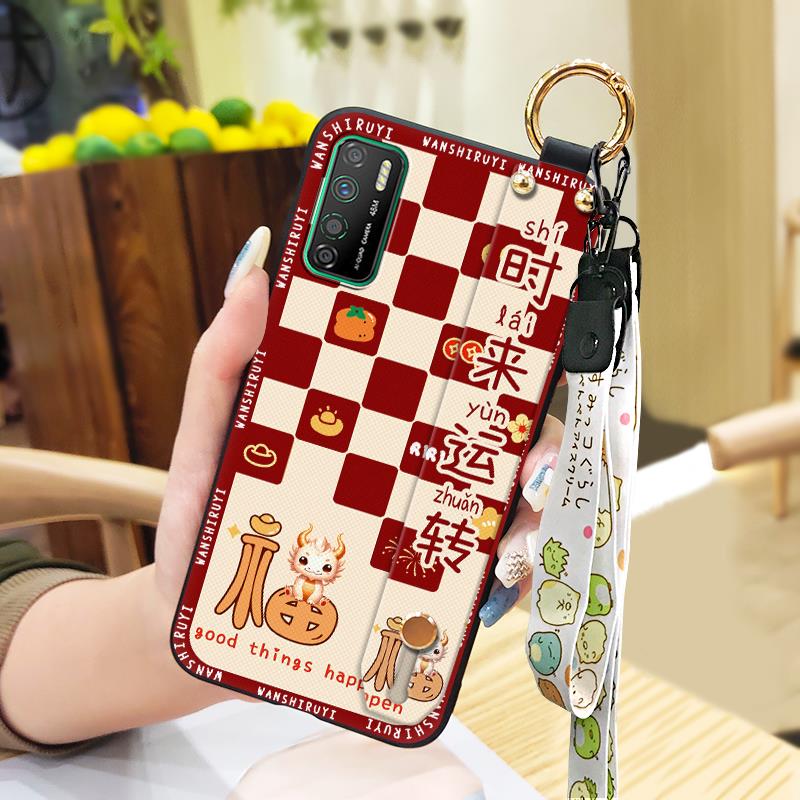 Back%20Cover%20Shockproof%20Phone%20Case%20For%20Infinix%20X656/X655/Note7%20Lite%20Anti-dust%20Dirt-resistant%20Kickstand%20Cartoon%20Wristband%20-%20Image%2010