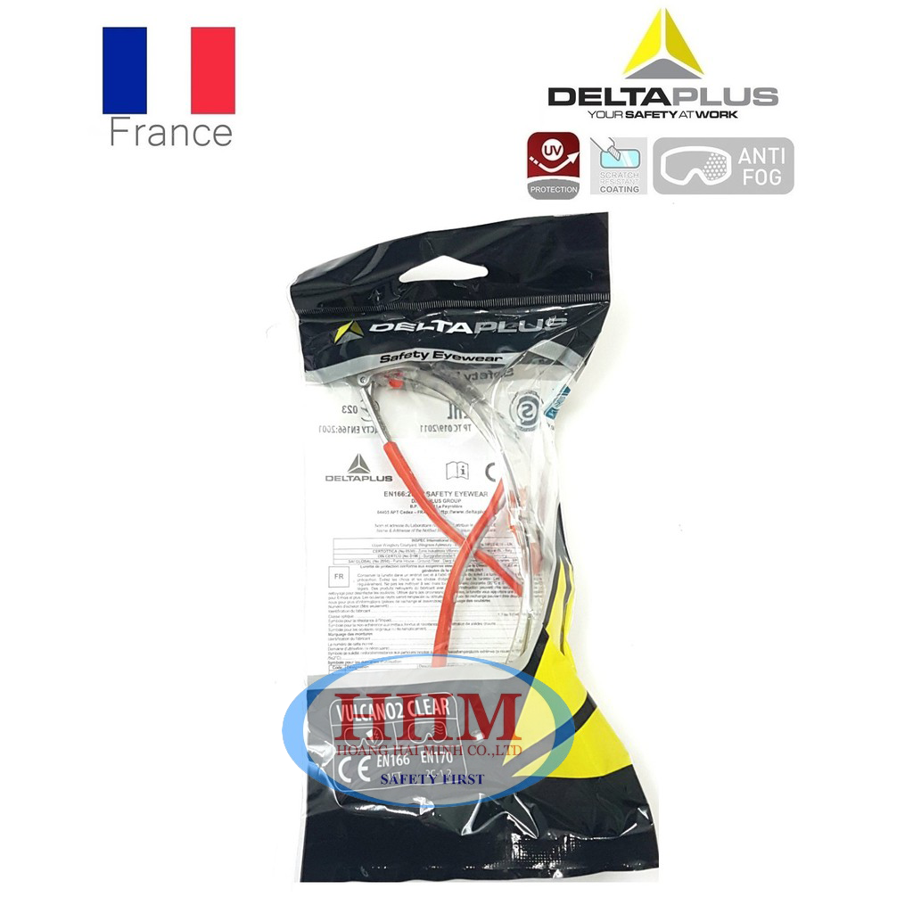 Kính bảo hộ Delta Plus Vulcano2 màu trắng