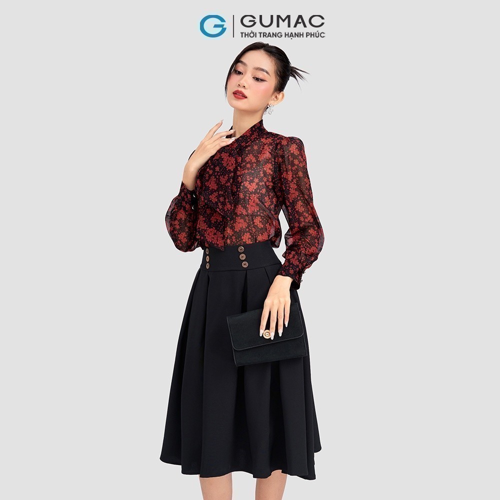 [25 - 29.4 |Voucher 8-12%] Áo kiểu thắt nơ GUMAC AD03066