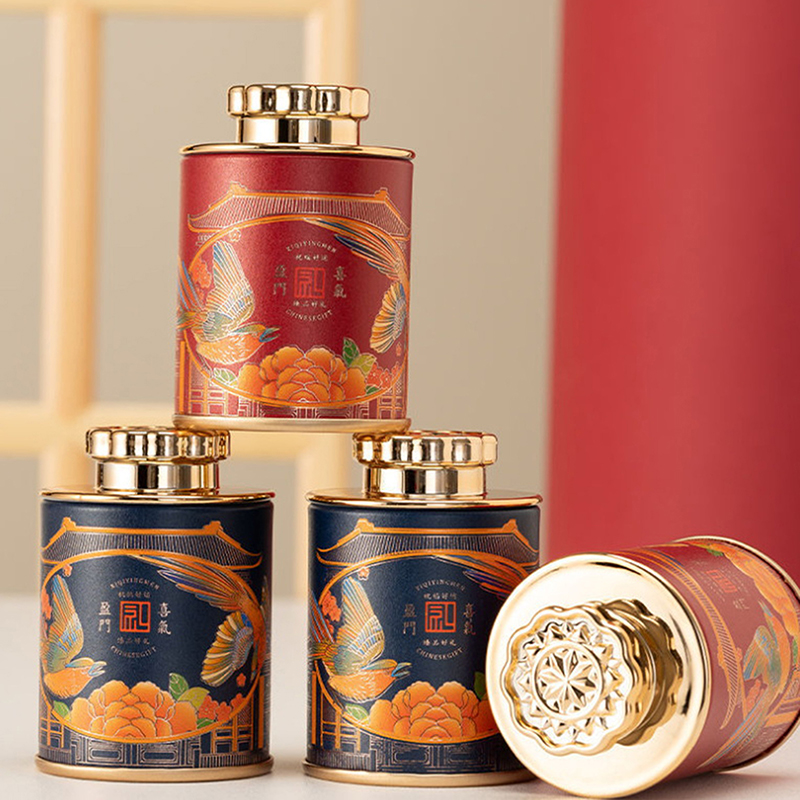【Deal】 1PCS Mini Tea Container With Lid Candy Retro Empty Cans Container Coffee 'er Rock Black Tea Storage Container Can Jar.