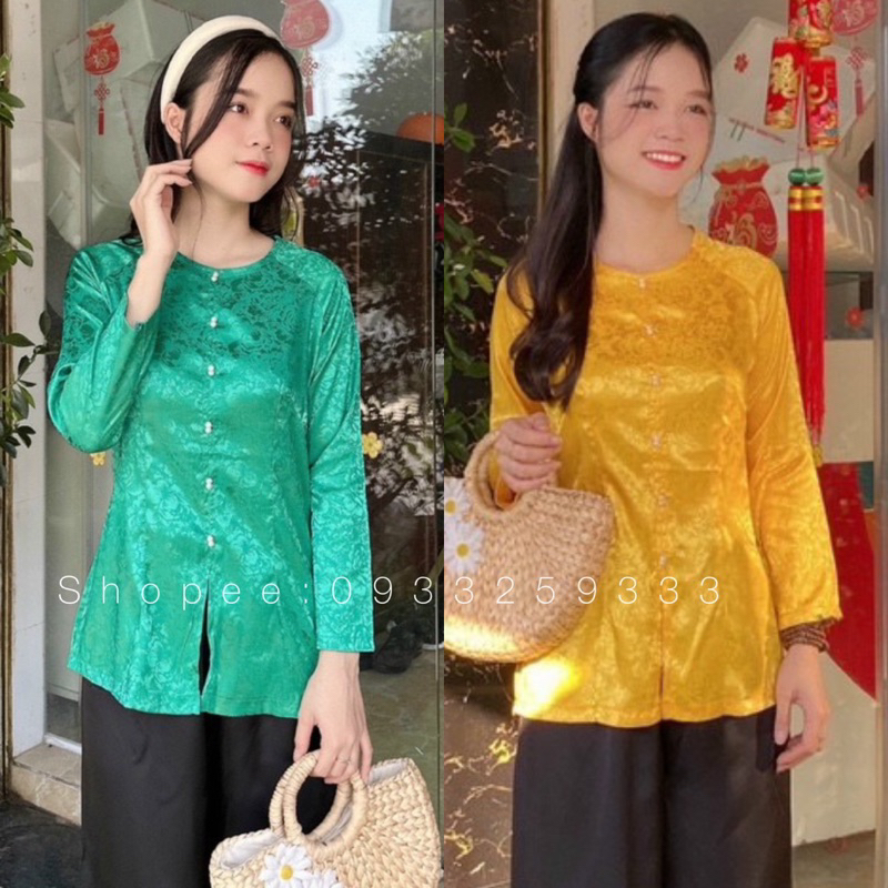 Đồ Lam Đi Chùa # Gấm Chui Ngọc Giữa