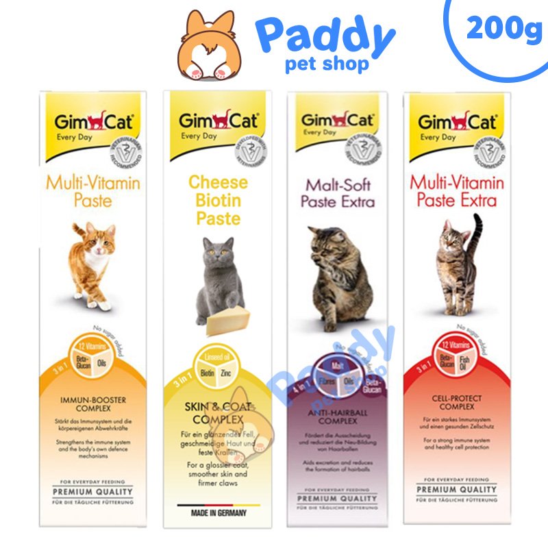 Gel Dinh Dưỡng GimCat Hỗ Trợ Sức Khỏe Mèo Tuýp lớn 200g thumbnail