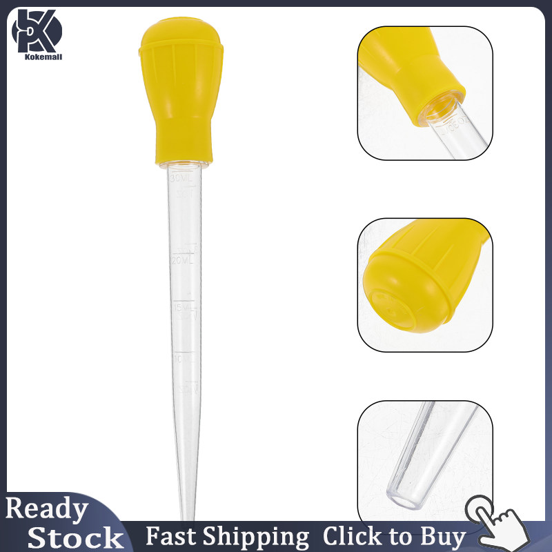 Kokemall Plastic Turkey Baster Reusable Turkey Baster Turkey Flavor Injector Baster