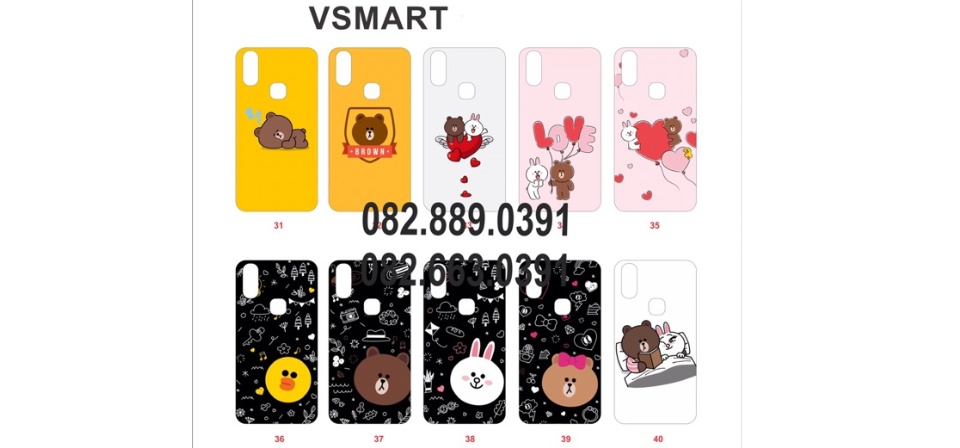 [HCM]ỐP LƯNG VSMART ACTIVE 1+ / JOY 1 / JOY 1+ / ACTIVE 1 (in hình line)