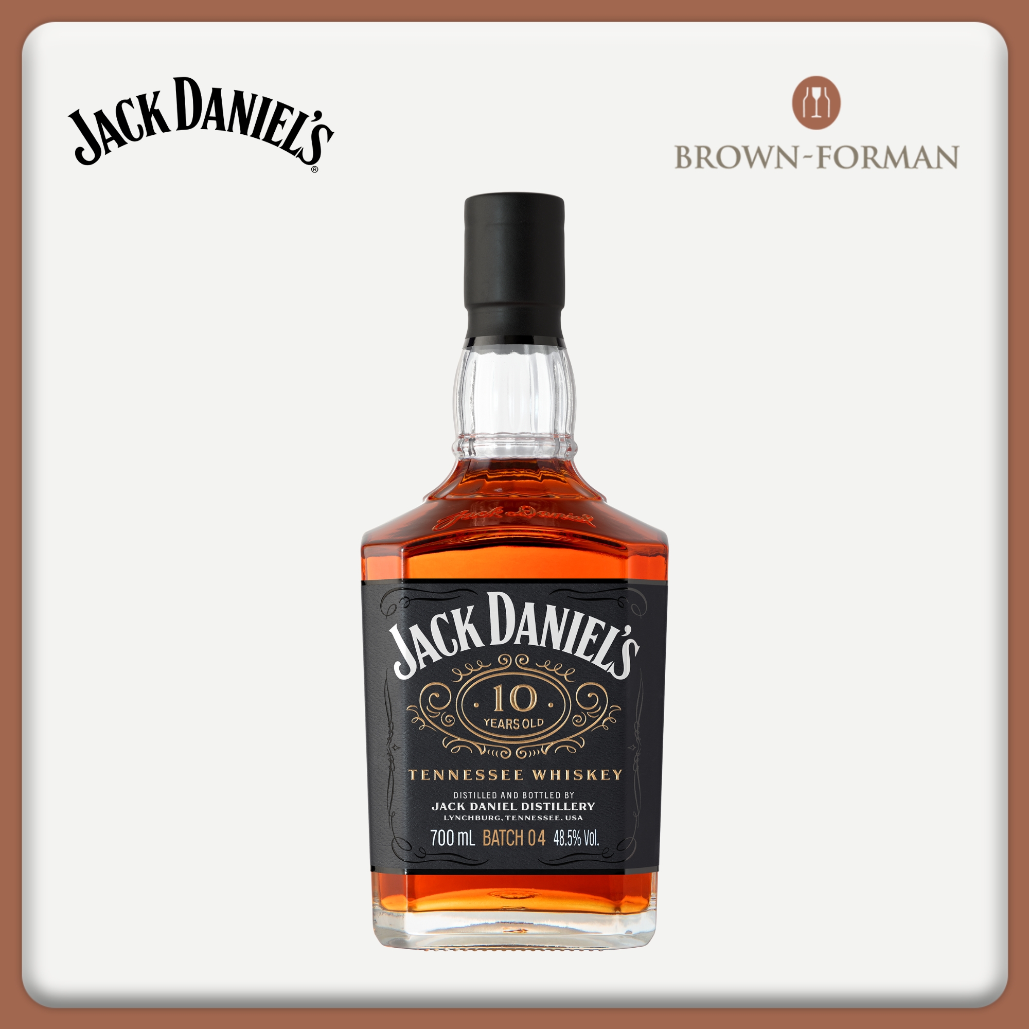 Jack Daniel's 10 Y　700mL Jack Daniel's 10 Year Old Tennessee Whiskey | Cellarbration