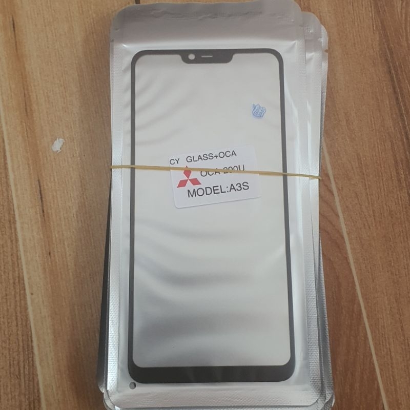 Kính ép liền keo Oppo A3s hàng ép chuẩn