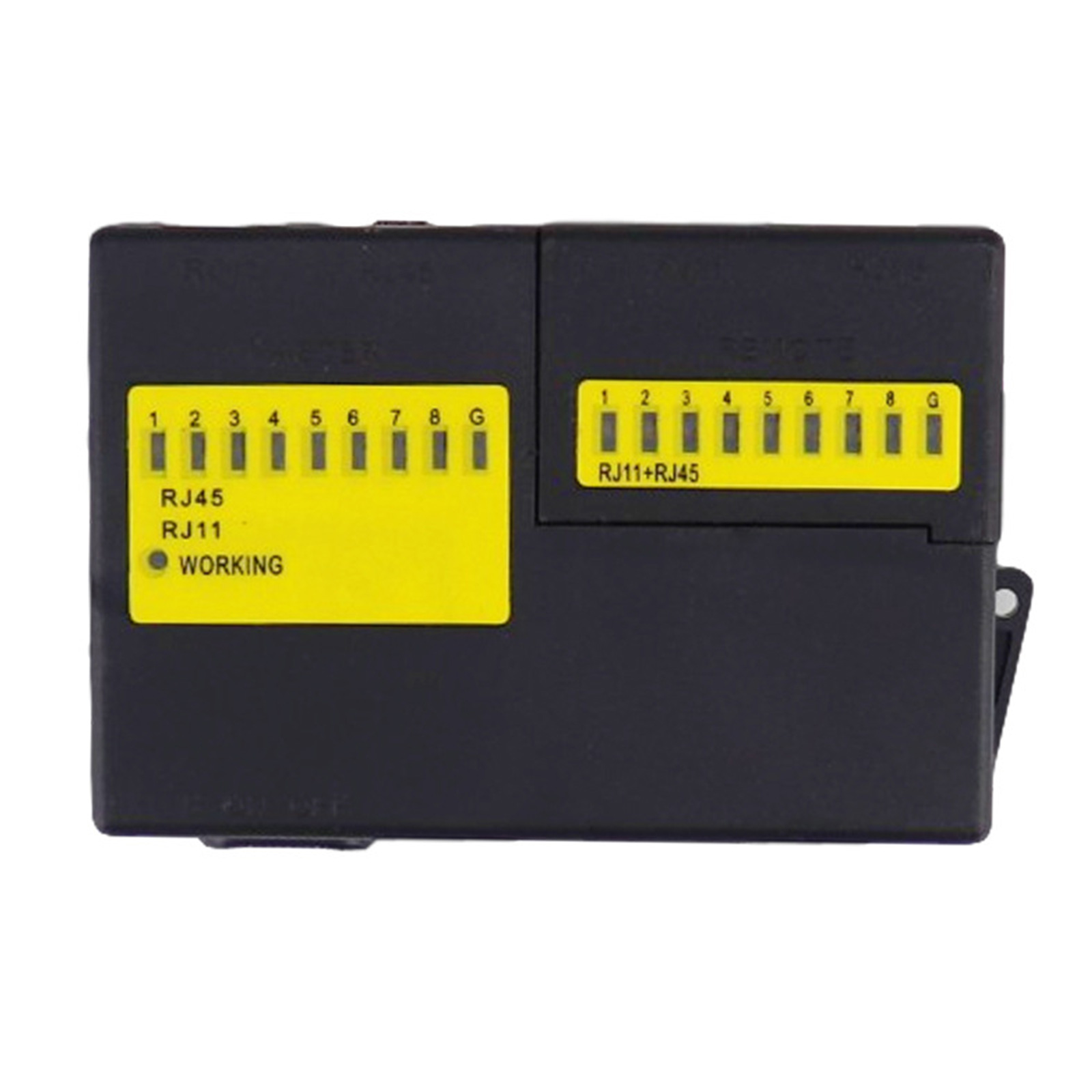 Mini kiểm tra cáp mạng cho lan điện thoại RJ45 RJ11 dòng che chắn dây mạng
