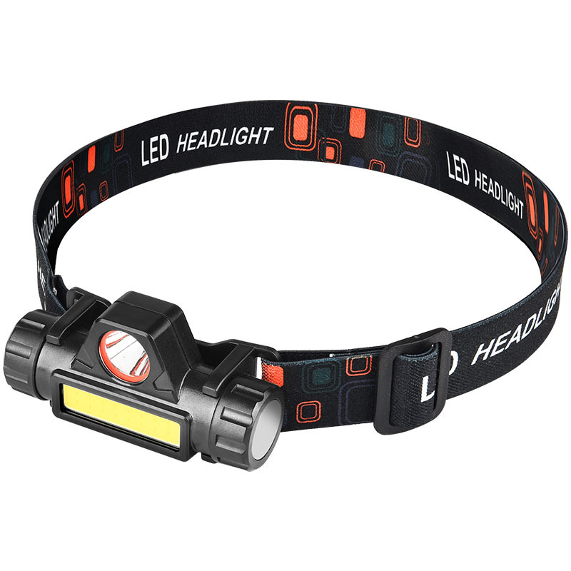DEUKIO led strong light headlight mini charging small waterproof astigmatism cob headlight outdoor night fishing light multifunctional headlight