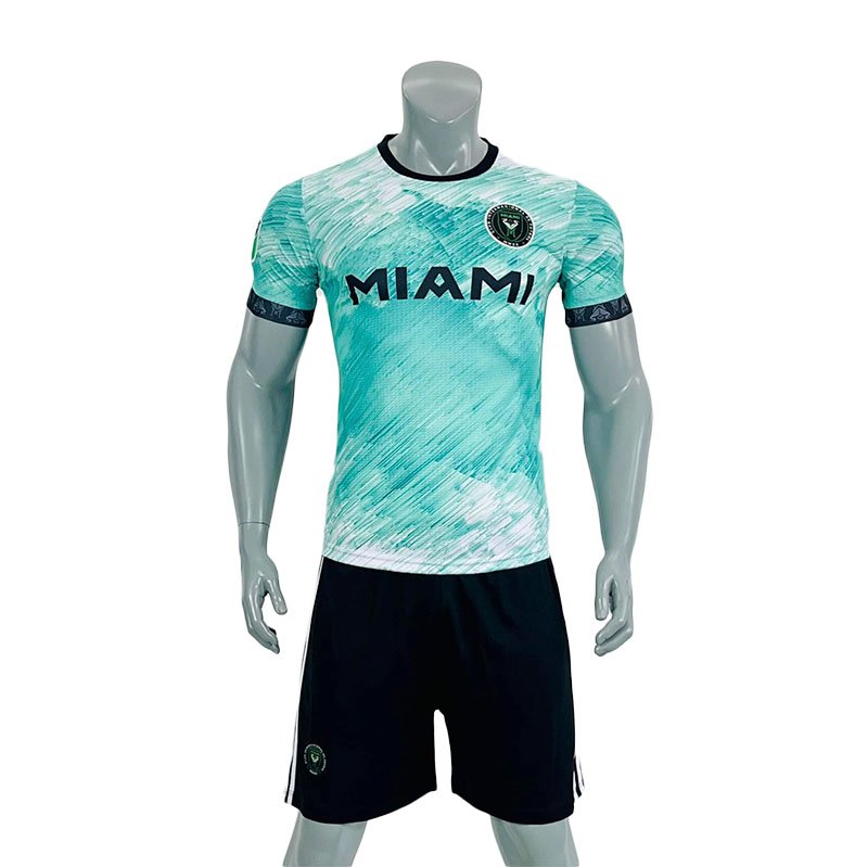 Quần áo bóng đá Inter Miami xanh ngọc 2022