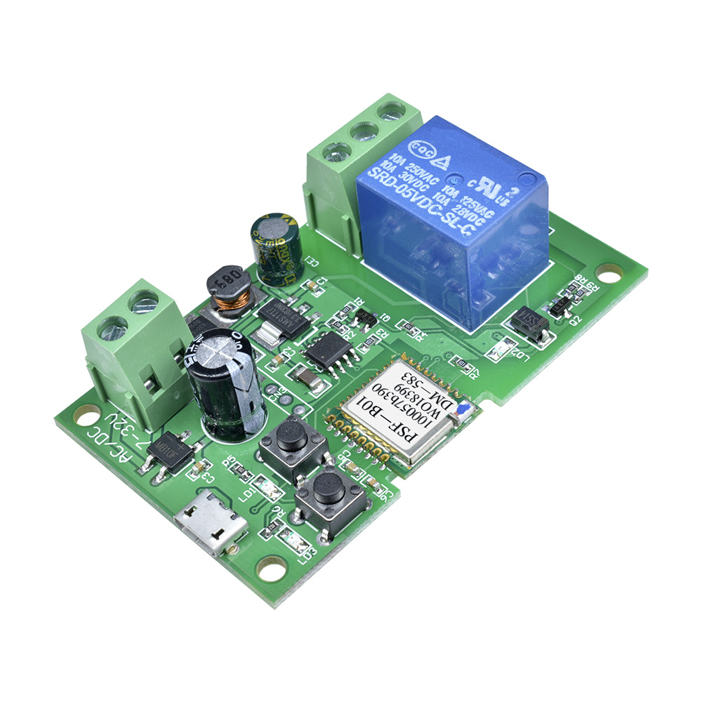 Dipprun 5v/dc 7-32v 1way wifi remote control relay switch module supports 433mhz remote control for ewelink app system