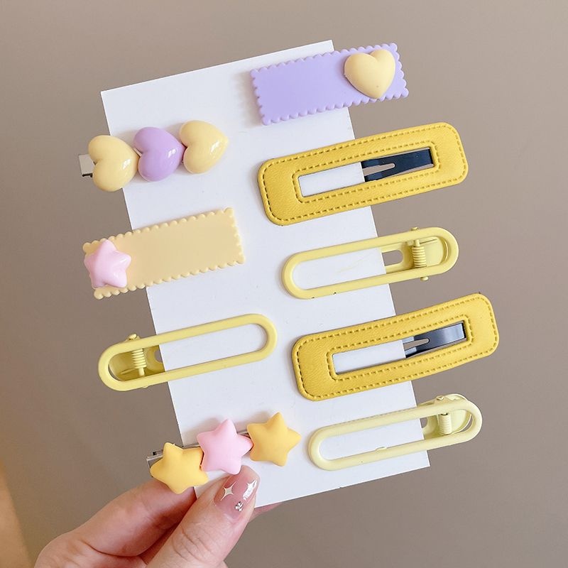 Set 8 Kẹp Tóc Thời Trang Hàn Quốc Dễ Thương Cho Nữ