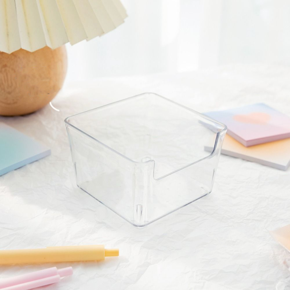 Note Card Containers Chic Acrylic Note Holder Efficient Waterproof Clear Note Box Card Paper ...