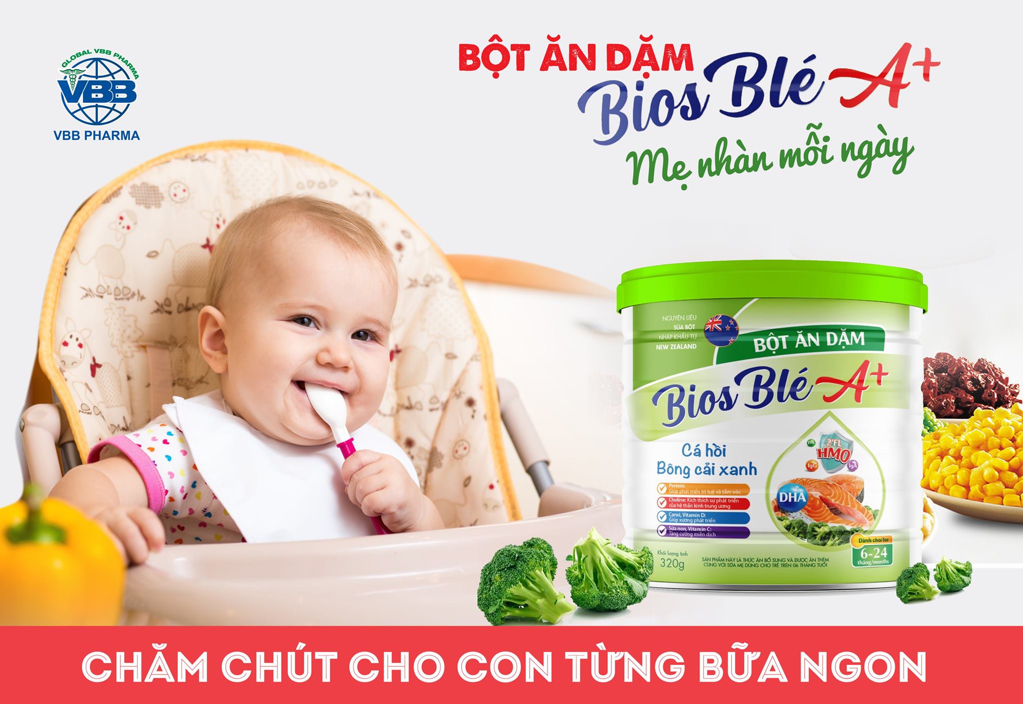 bột ăn dặm cho bé từ 4 tháng trở lên.bột Biosle A+ đủ 7 vị cho bé