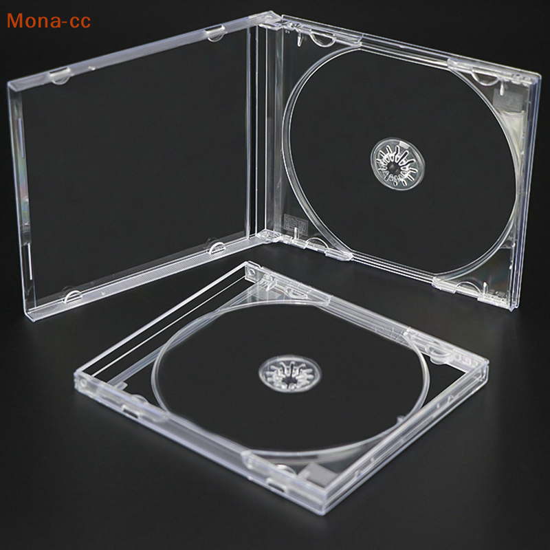 🔥CC Plastic DVD Case Portable CD Storage Box CD Package Case Durable DVD Box Thickened CD DVD Disc box