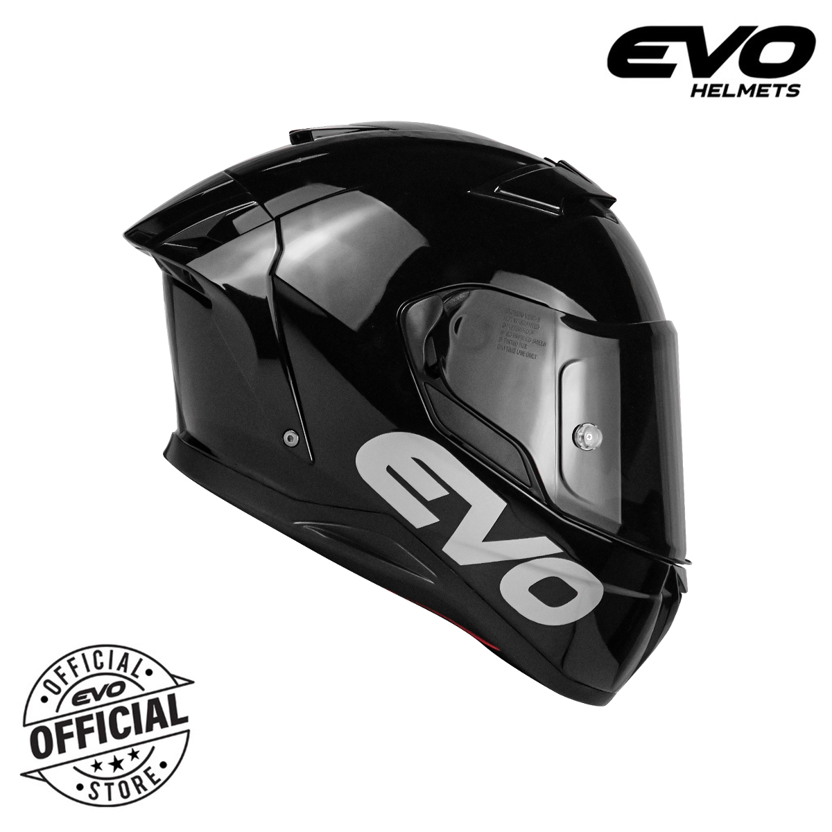 EVO XT-300 Plain Dual Visor Full Face Helmet with Free Clear Lens