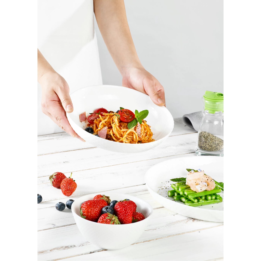 Luminarc Diwali Structure Collection Plate Bowl Dinner Dessert Soup