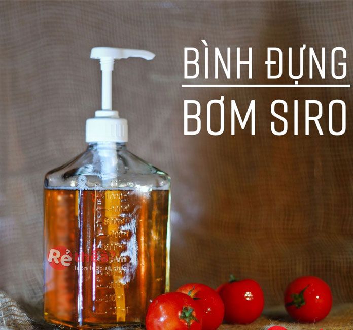 Bình bơm siro đường có pumb 1100ml