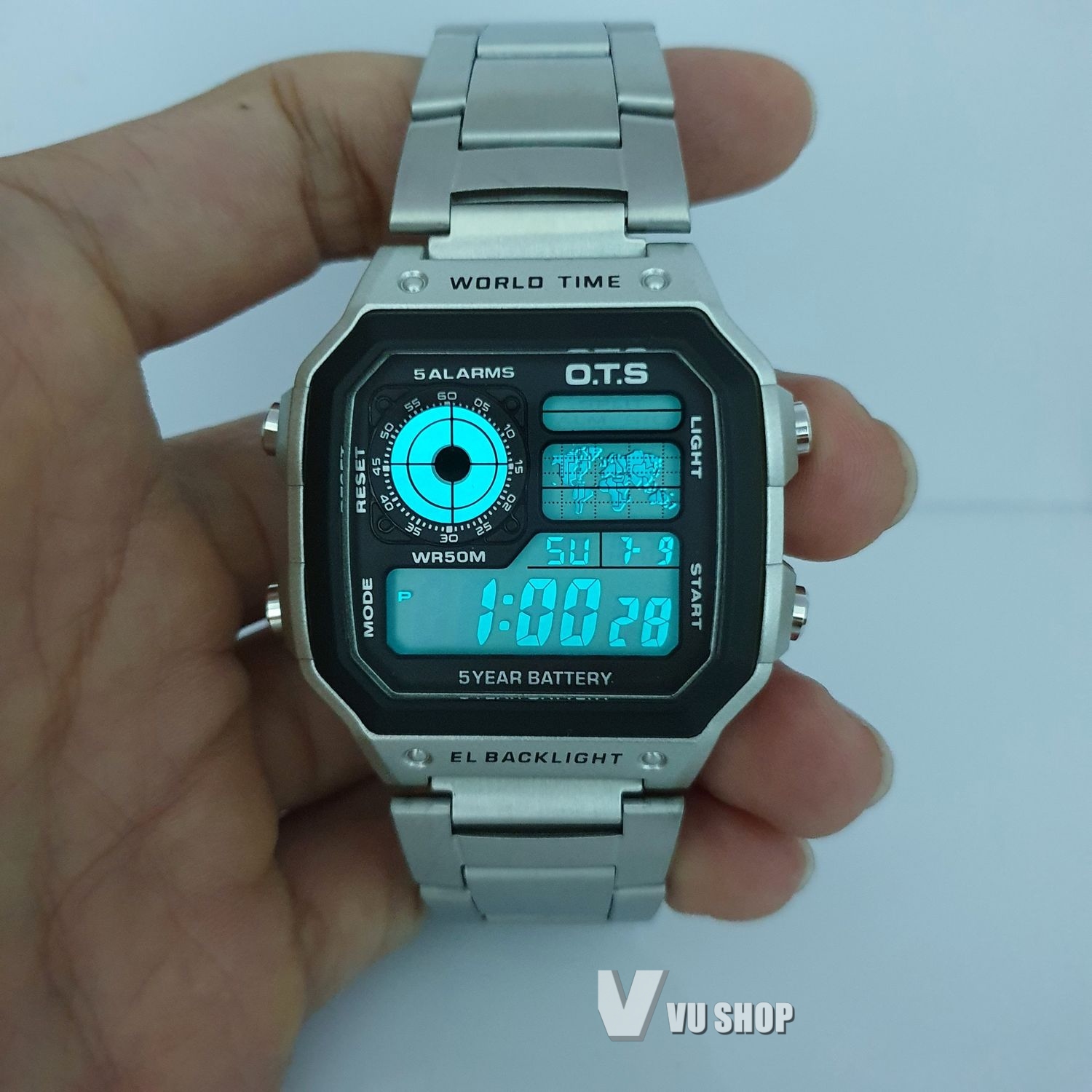 O.T.S Men's Watch 3188G- Multifunction