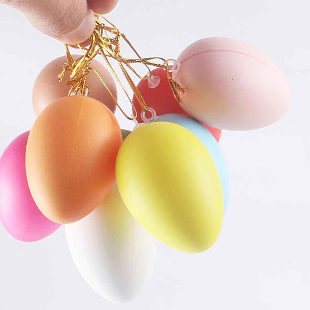 [Ted Life]20 Easter Egg DIY Graffiti Colored Eggs Christian Decoration 4*6CM Eggs