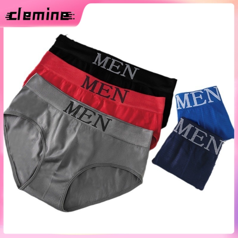 Clemine Hạnh Phúc quần lót nam của nam giới Quần lót tam giác liền mạch co dãn cỡ lớn thiếu niên của nam giới quần lót thoáng khí thể thao thoải mái eo vừa