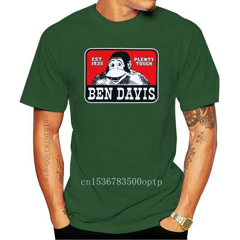 2022 new original ben davis t-shirt vintage logo white 100% cotton short sleeve o-neck tops tee shirts