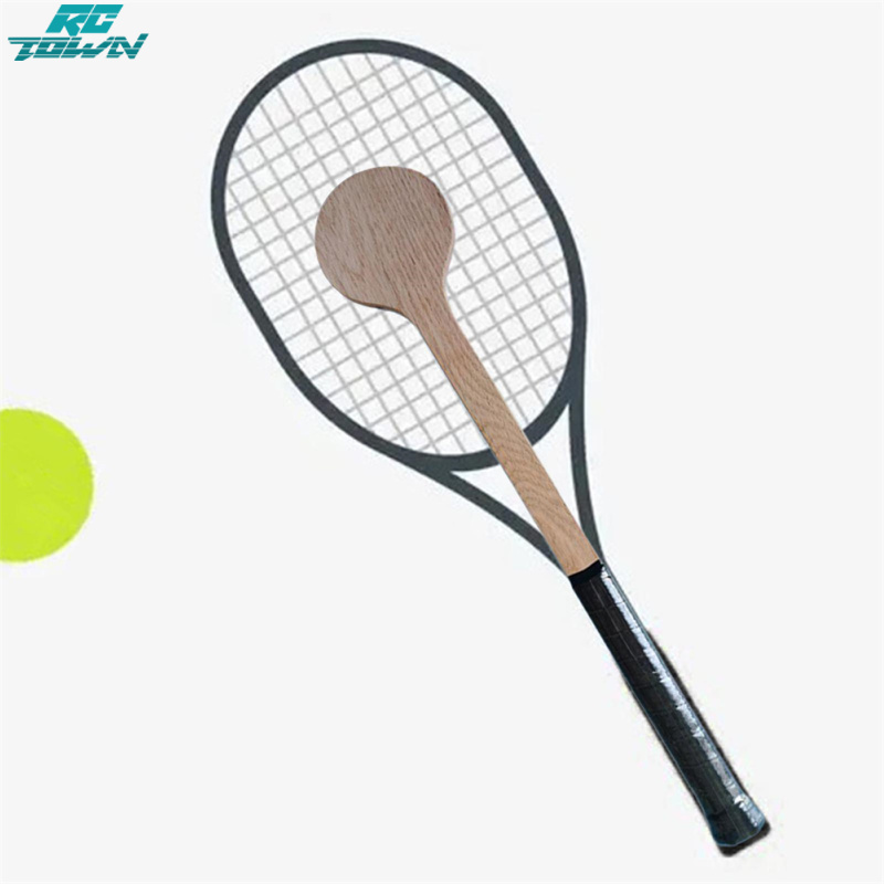 Tennis Practice Racket Wooden Tennis Pointer Racket Tennis Spoon Tennis Trainer Practice Tools ...