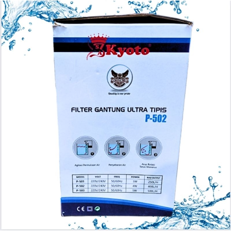 Pompa Aquarium Aquascape filter gantung KYOTO P 502
