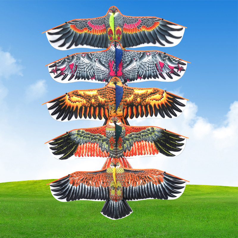 1.1M Eagle Kite With 30 Meter Kite Line Large Eagle Fly Bird Kites Children Gift Family Trips Garden Outdoor Sports Game Toy. 