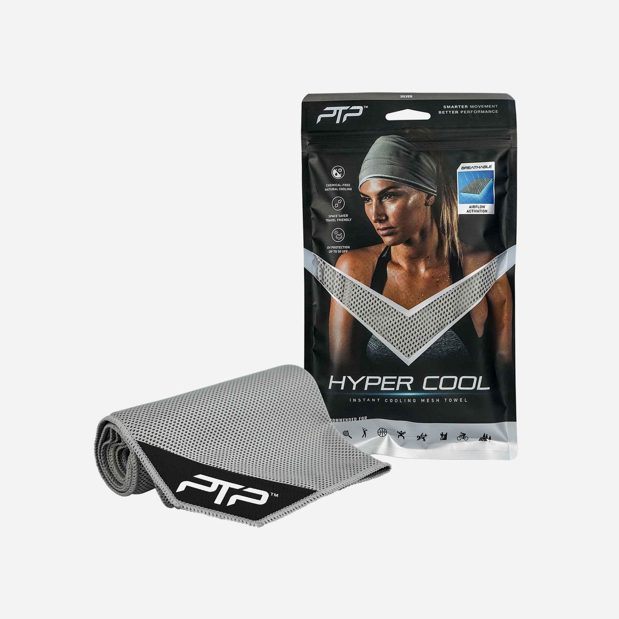 PTP Hyper Cool Towel Grey HC GREY
