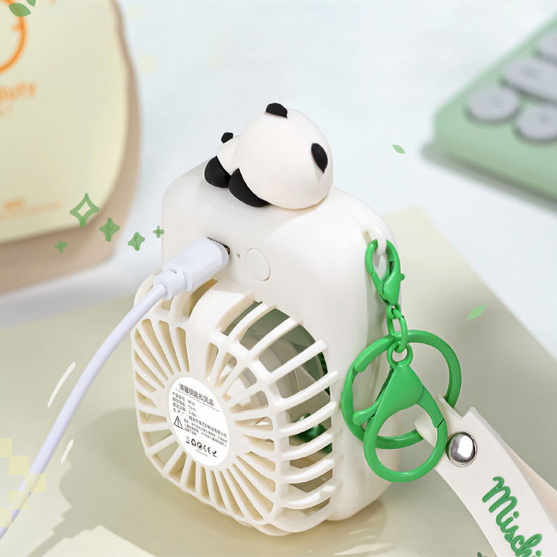 SADA Keychain handheld small fan convenient mini small usb charging cute pink fan