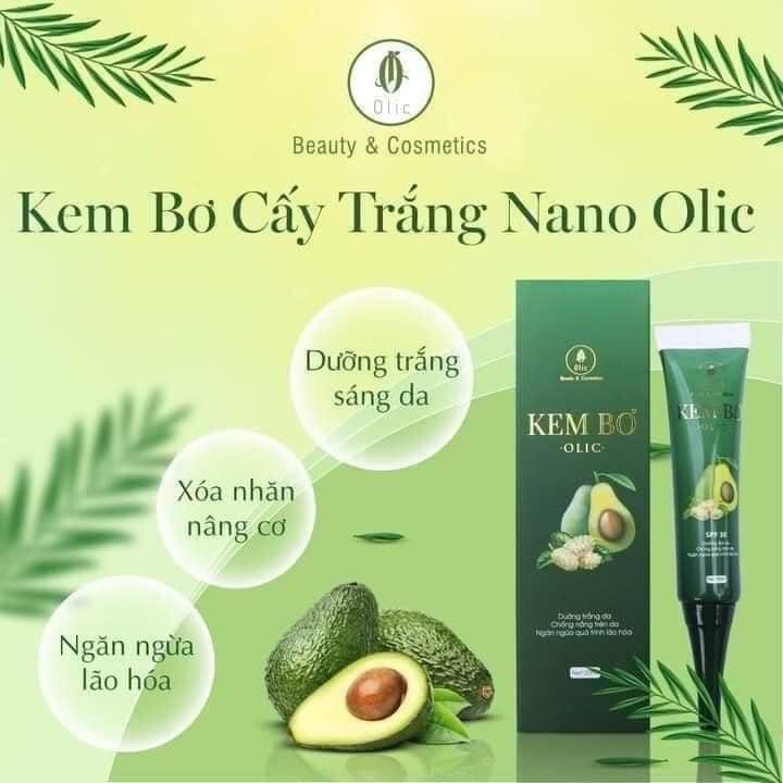 KEM BƠ CẤY TRẮNG NANO OLIC