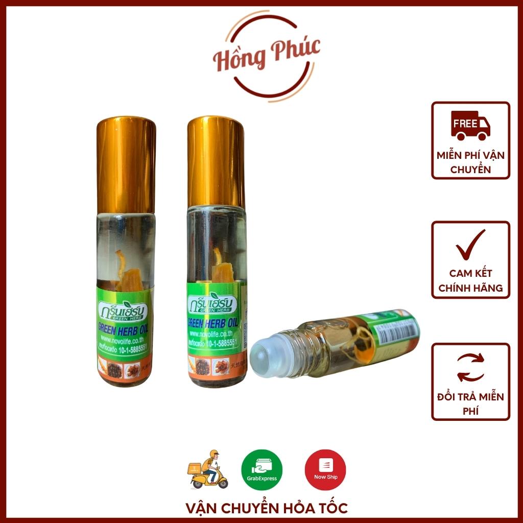 Dầu nhân sâm Ginseng Green Herb Oil 8ml Thái Lan