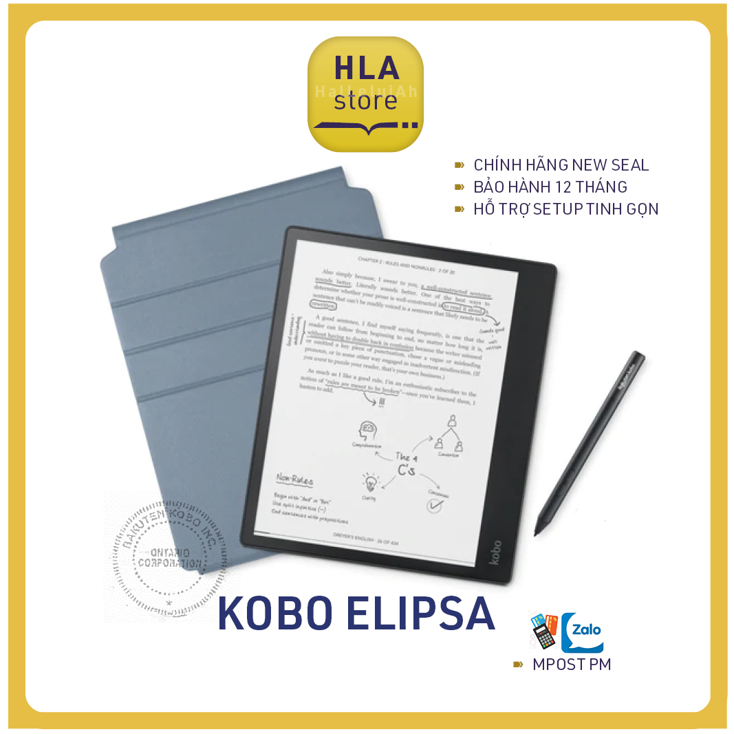 Máy đọc sách Kobo Elipsa - màn hình 10.3 inch thumbnail