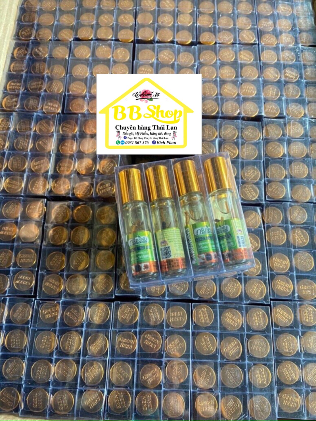01 Dầu Nhân Sâm Ginseng Green Herb Oil Thái Lan (8ml/chai)