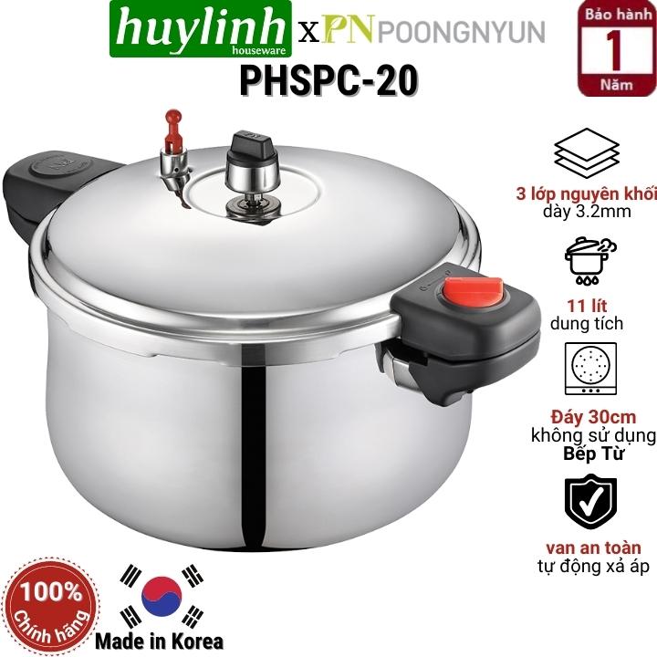 Nồi áp suất inox hàn quốc poongnyun phspc-20 - 11 lít