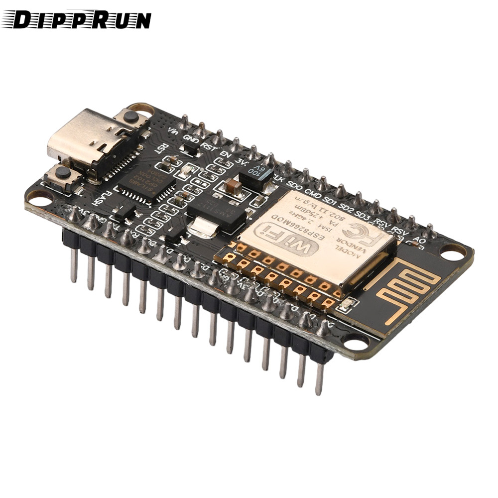 DIPPRUN ESP8266 NodeMCU CP2102 ESP-12E Development Board Open Source Serial Module Works Great for Arduino IDE
