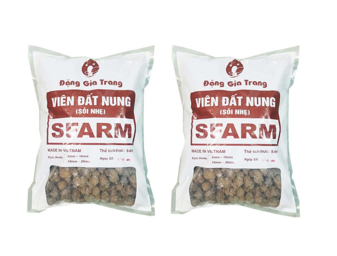 Viên đất nung ( sỏi nhẹ ) - Bao 5dm3 ( KT 5-10mm ) - 2.5kg/túi
