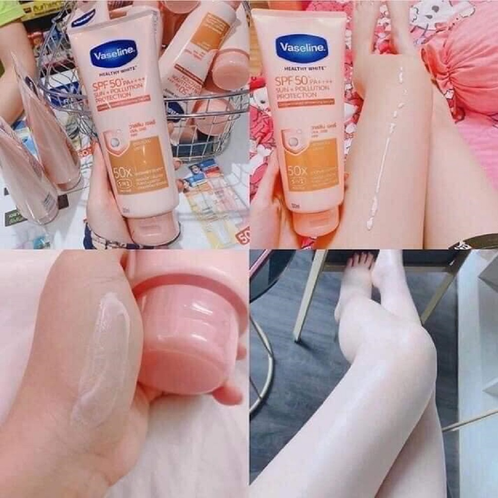 [HCM] Sữa dưỡng thể trắng da body Vaseline 50x 320ml