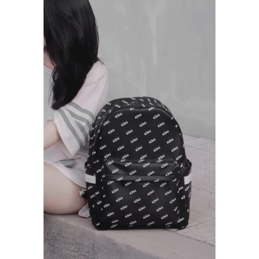 [VOUCHER 8%]Balo Da Backpack Unisex Chống Nước Balo Backpack King 2-Màu Đen king