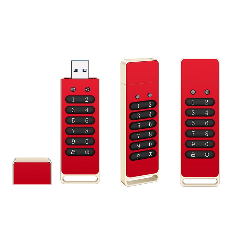 1 Piece Secure USB Drive Hardware Password Memory Stick With Keypad USB 3.0 Disk Flash 32GB