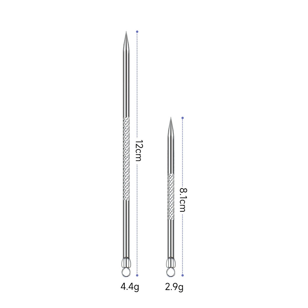 2 PCs 12cm professional acne extractor stick