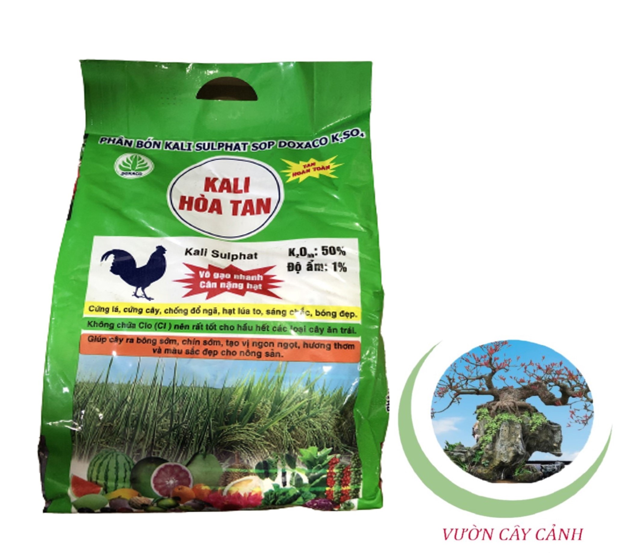 Phân bón kali sulphat sop doxaco k2so4 kali hòa tan - #277a# 1kg