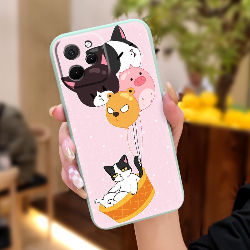 Skin%20feel%20silicone%20soft%20shell%20Phone%20Case%20For%20Huawei%20Nova%20Y61/Enjoy%2050Z%20Cartoon%20Simplicity%20Liquid%20silicone%20shell%20cute%20cat%20-%20Image%2010