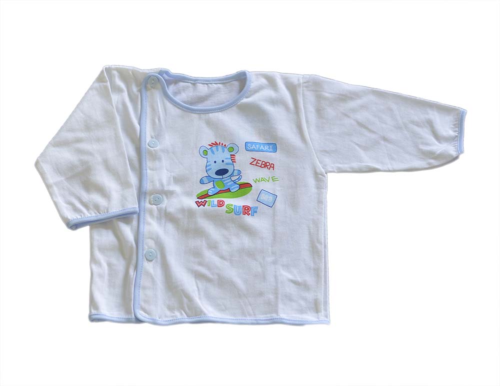 Áo sơ sinh khuy lệch chất cotton cực đẹp cho bé