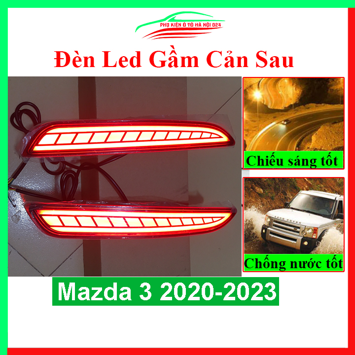 Đèn led gầm cản sau xe ô tô Mazda 3 2020 2021 chuẩn form, chiếu sáng tốt, trang trí xe hơi cực chất