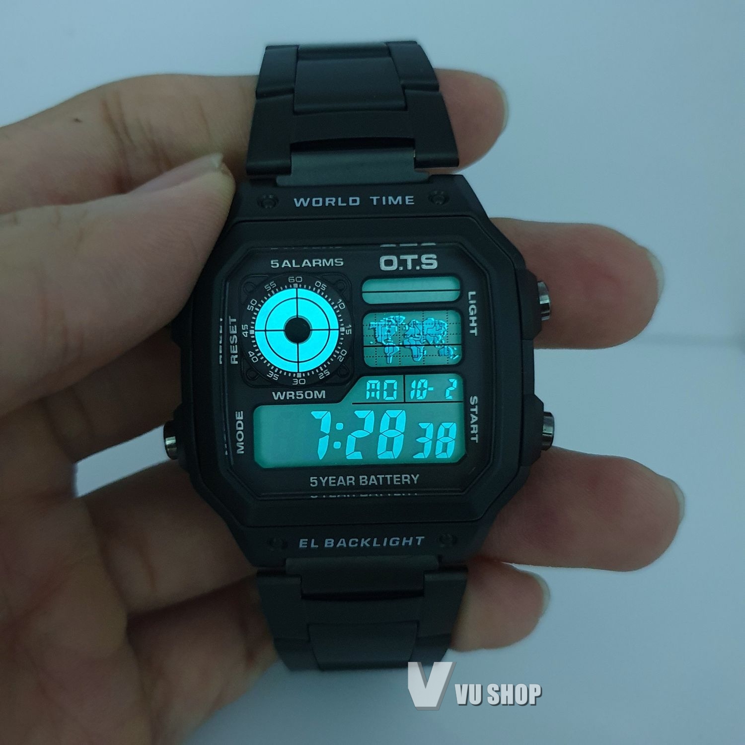 O.T.S Men's Watch 3188G- Multifunction