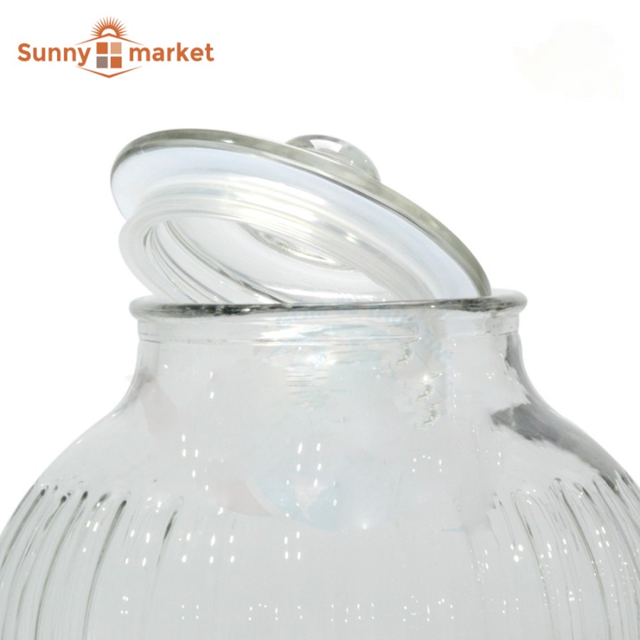Bình ngâm sâm thủy tinh 217 dung tích 17 lít có van