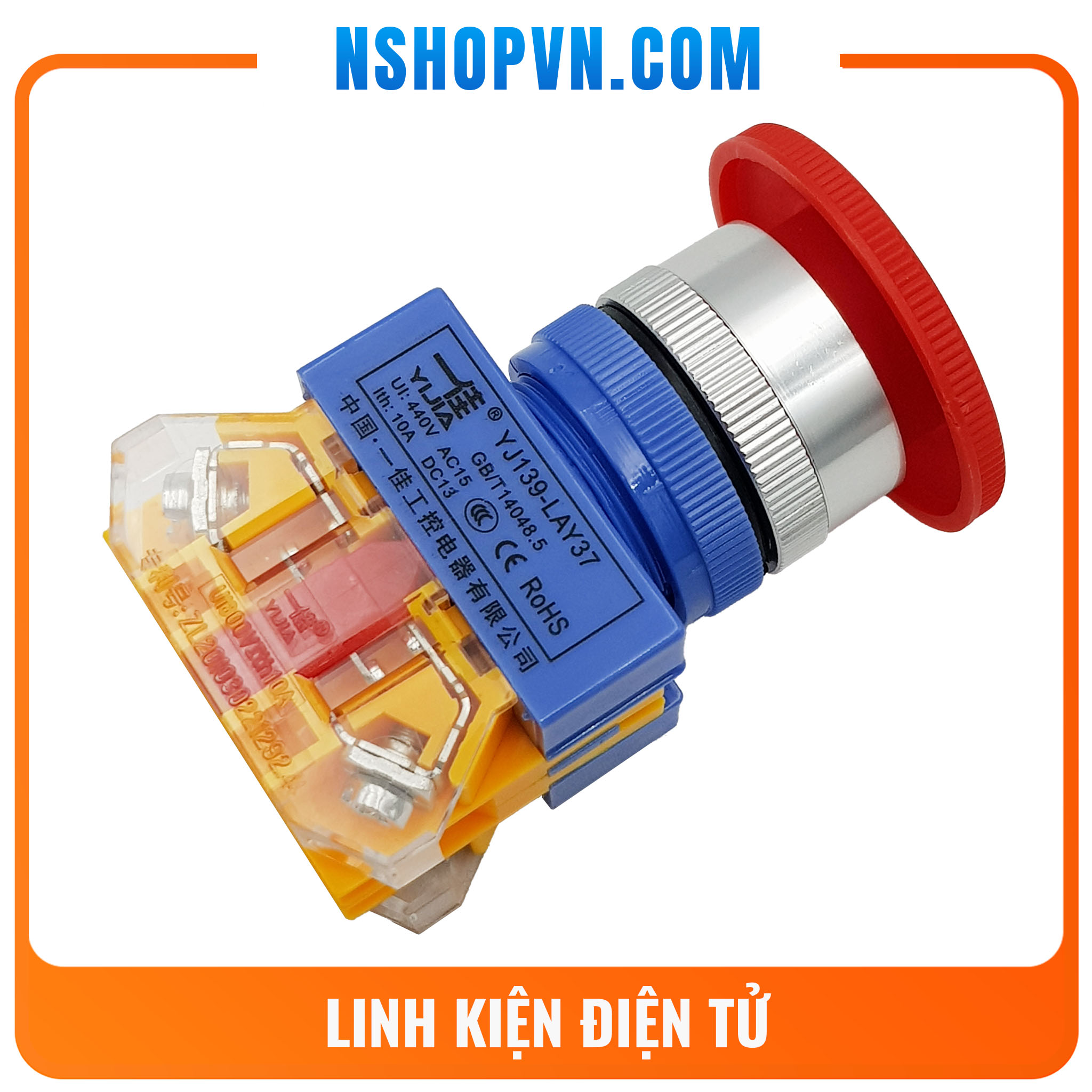 Công tắc dừng khẩn cấp yj139-lay37