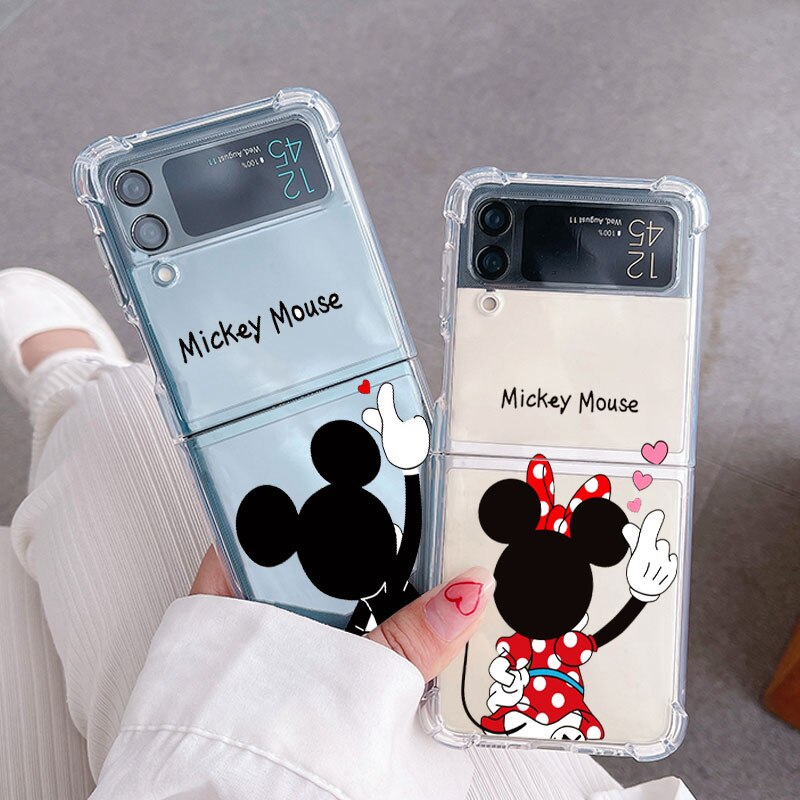LV Mickey Samsung Galaxy Z Flip 3 5G Clear Case
